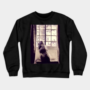 Window Watcher Spinone Crewneck Sweatshirt